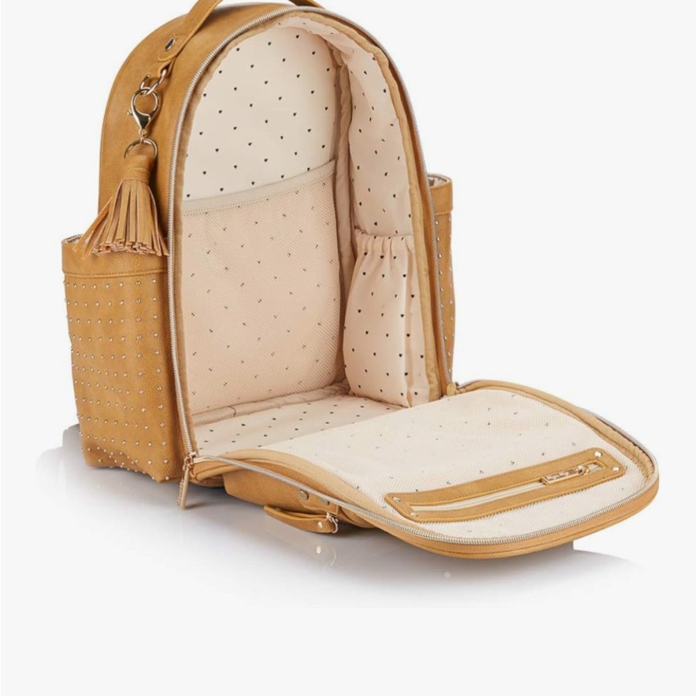 Tan Studded Backpack